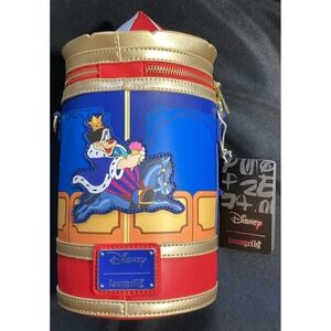 Loungefly Disney Brave Little Tailor Mickey/Minnie Mouse Carousel Crossbody NWT